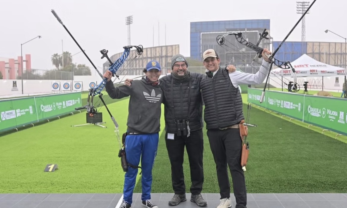 AGUASCALIENTES SE LLEVA PRIMER Y SEGUNDO LUGAR EN COMPETENCIA DE TIRO CON ARCO EN COAHUILA